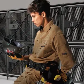 새상품 BURTLE 카고 팬츠 x 긴팔 셔츠 상하의 셋업 작업옷 L