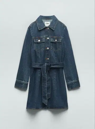 ZARA 데님 숏 원피스