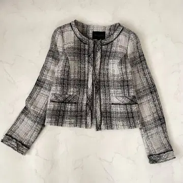 UNIQLO 노카라 트위드 자켓 울 컬렉션 M 사이즈