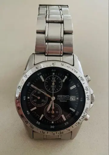 세이코 크로노그래프 아날로그 손목시계