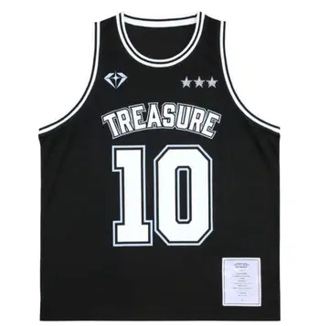 TREASURE 농구 저지 블랙 10