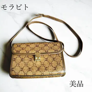 MORABITO 모노그램 캔버스 x 가죽 숄더백