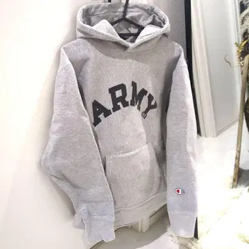 Champion ARMY 프린트 후드 부착 후드티