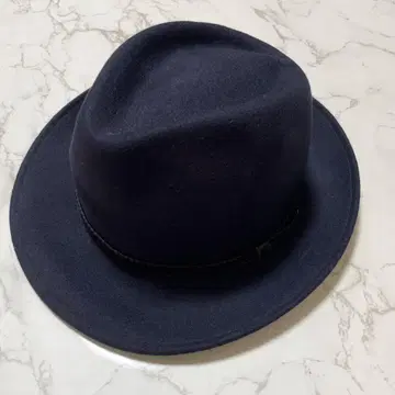 미사용 남성용 네이비 울 펠트 중절 햇 모자 이탈리아제