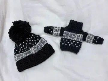 브라이스 니트 모자와 스웨터 세트