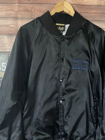 AUBURNSPORTSWEAR 블랙 바시티 자켓