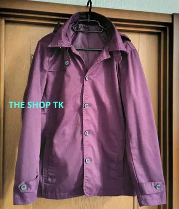 TK MIXPICE 후드 부착 자켓 코트 M 다케오 키쿠치 와인 레드