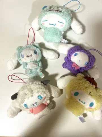 시나모롤 봉제 인형 마스코트 5종 세트