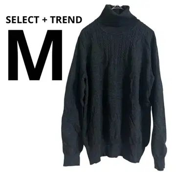 새상품급 SELECT + TREND [ M ] 다크 그레이 터틀넥