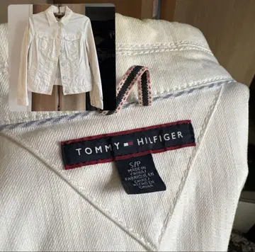 TOMMY HILFIGER 화이트 데님 자켓