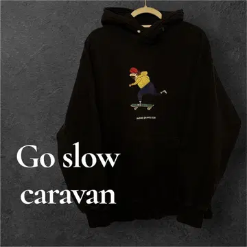 Go slow caravan 블랙 후드티