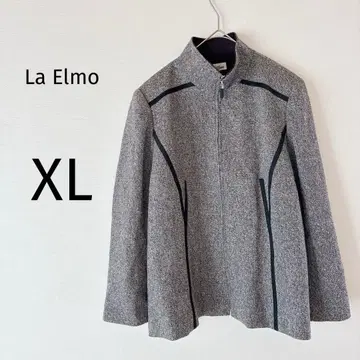 [ 새상품급 ] 라 엘모 자켓 긴팔 집업 캐시미어 혼방 일본제 XL