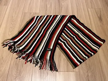 boycott 스트라이프 니트 머플러