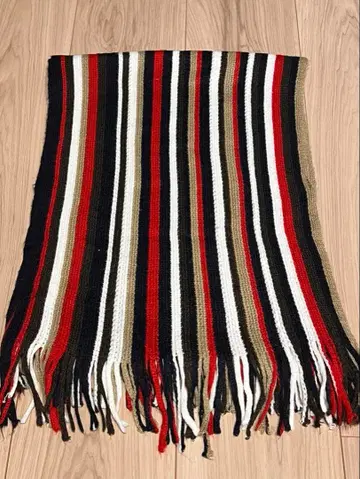 boycott 스트라이프 니트 머플러