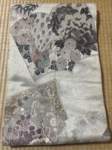 오비 베이지 순수 실크 리메이크 및 연습용