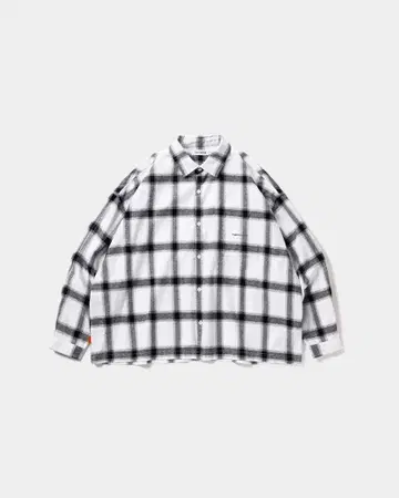 TIGHTBOOTH PLAID LS SHIRT WHITE