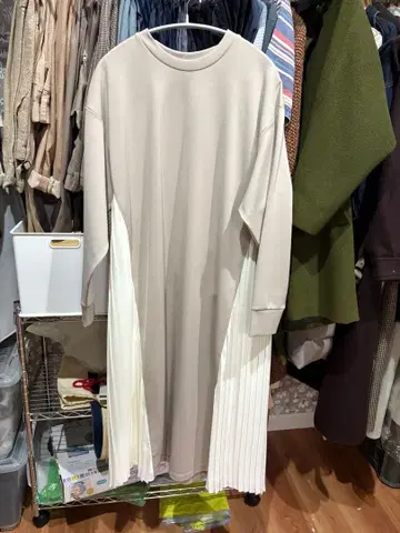 플리츠 티셔츠 원피스
