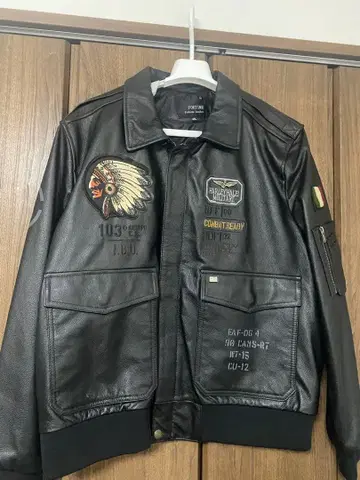 FOETIME 남성용 천연 가죽 라이더 자켓