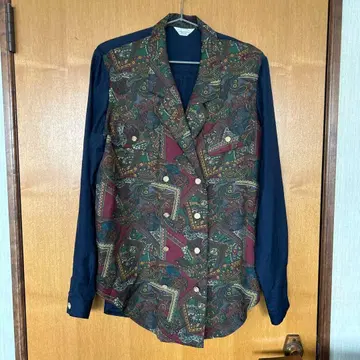 LadiesFashion 페이즐리 무늬 긴팔 셔츠