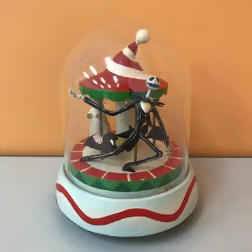 나이트메어 비포 크리스마스 잭 회전목마 돔형 오르골