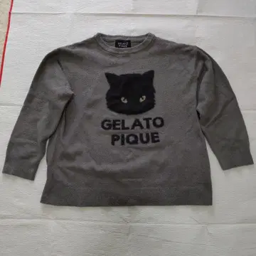 GELATO PIQUE 룸웨어 검은 고양이 할로윈 한정판 그레이