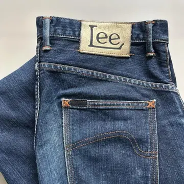 Lee 골드 패치 남성용 스트레이트 청바지
