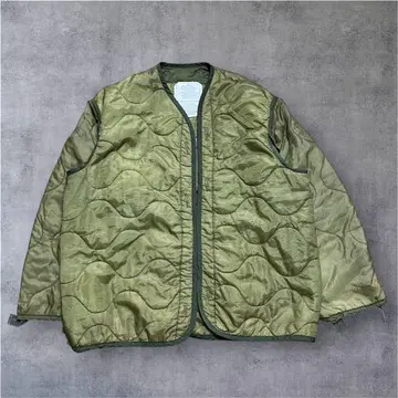 80s 미군 실물 M-65 자켓용 라이너 M 사이즈 카키