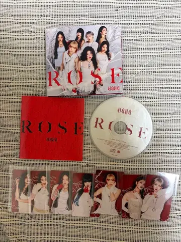 HANA ROSE 일반 버전 CD 전종 트레이딩 카드 포함