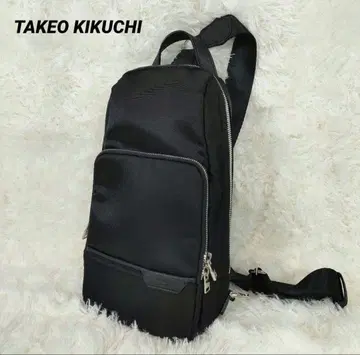미사용 새상품 TAKEO KIKUCHI 다케오 키쿠치 바디백 블랙