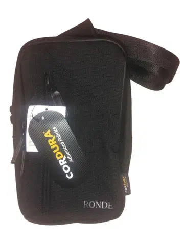 RONDE 크로스 바디백 코듀라 나일론 메쉬 블랙