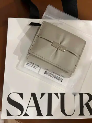 SATUR 한국 백화점 구매 미니 지갑