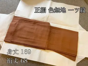 순수 실크 이로무지 꽃+덩굴 패턴지문 이중 기모노 기장 169 화장 68