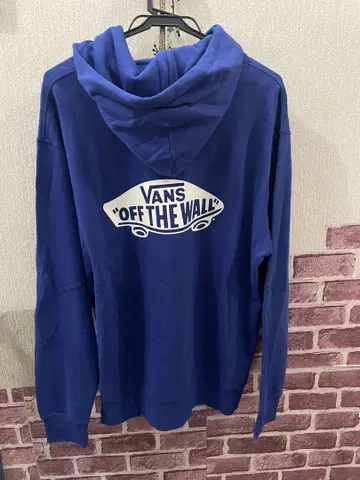 VANS 후드 부착 후드티 XL 파랑 네고 불가