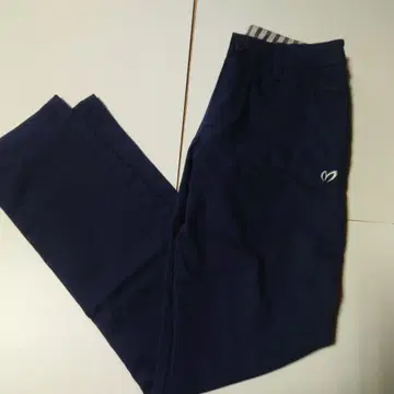 네이비 스트레이트 팬츠 여성용 골프