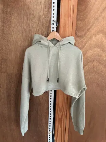 [ Vintage ] Pistachio Cropped Hoodie