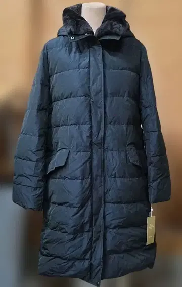 LIMONTA 자유구 다크 블루 다운 롱 코트 한정판 y07