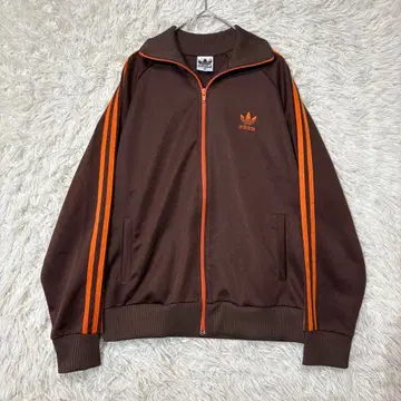 Y2K 아디다스 트레포일 트랙 자켓 저지 자수 로고 마크