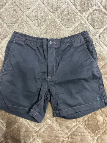 폴로 자수 블랙 숏팬츠