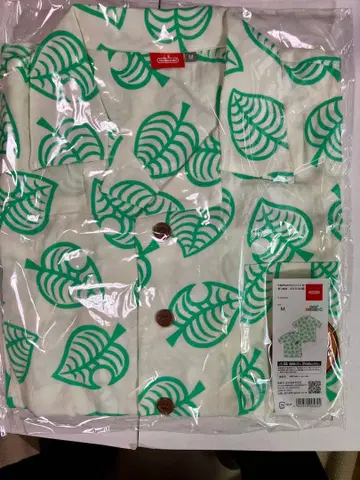 너굴 알로하 셔츠 M 사이즈 모여라 동물의 숲 닌텐도