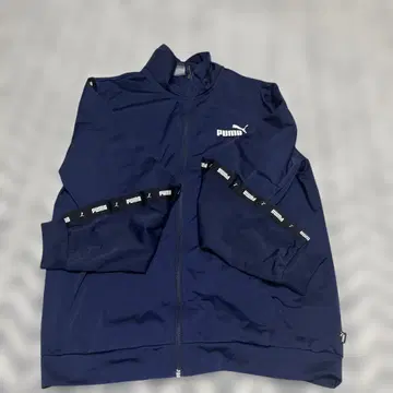 PUMA 네이비 풀 집업 저지 M