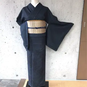 순수 실크  기모노 100 거북 등 무늬 쓰케사게 이중 기모노 화장 69