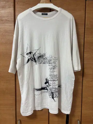 ANN DEMEULEMEESTER 아트 프린트 T셔츠