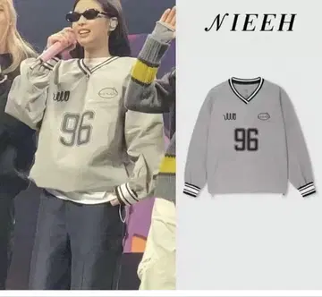 NIEEH 96 V넥 자켓 그레이