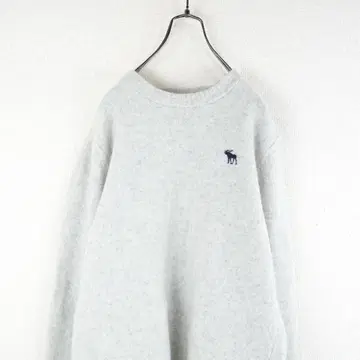 G9343*아바크롬비&피치 캐시미어 울 니트 스웨터 그레이