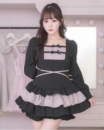사다리 리본 티어드 셋업