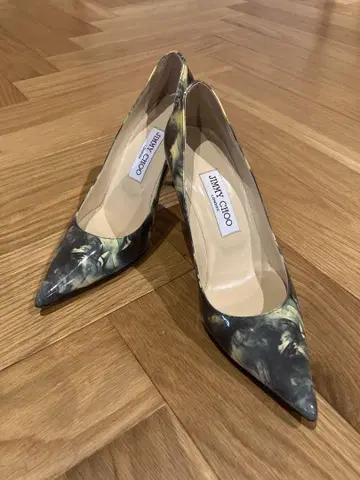 JIMMY CHOO 마블 그린 하이힐