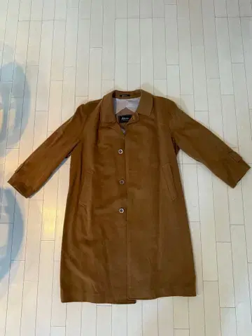 Adorne 브라운 체스터 코트 100% 캐시미어