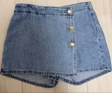 데님 숏팬츠 백 포켓 부착