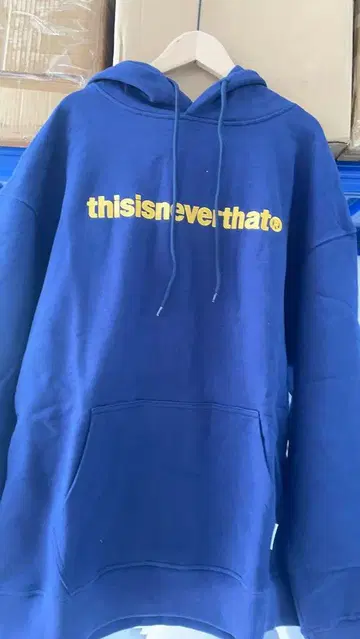 새상품급 thisisneverthat 네이비 후드티 M 새상품-22