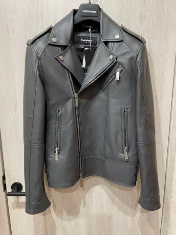 DSQUARED2 그레이 더블 라이더 자켓 사이즈 42